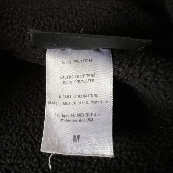 Patagonia Men's Synchilla Marsupial Pullover 1/2 Zip Black Fleece Sweater M - Picture 11 of 15